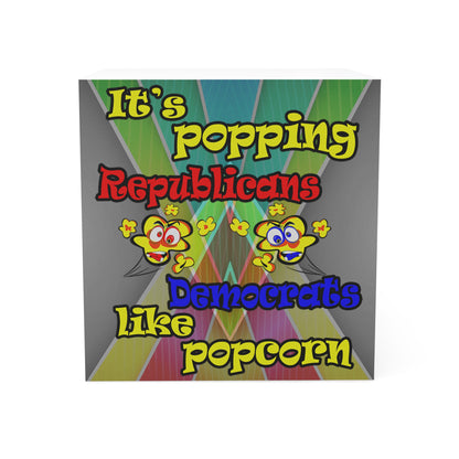 popping like popcorn - note cube (rainbow split)