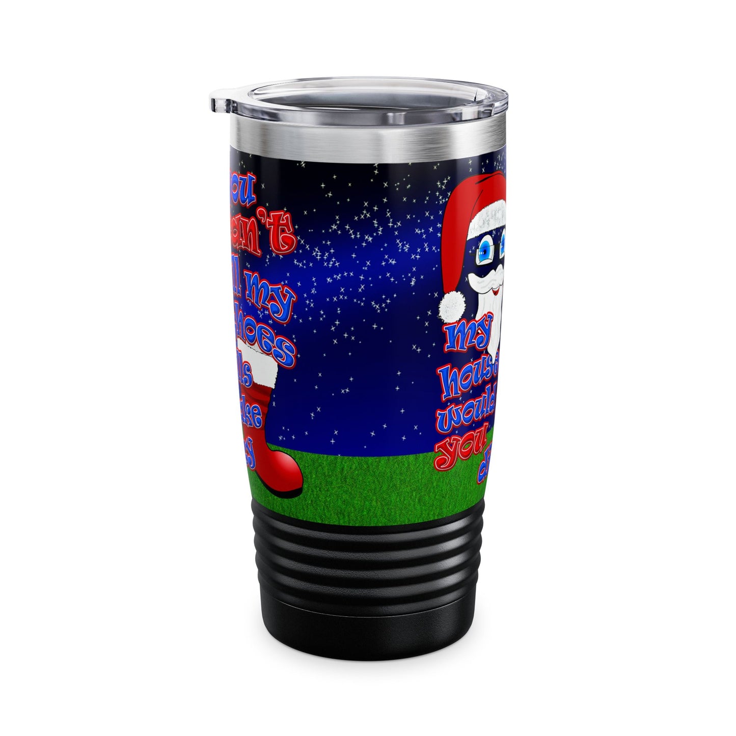 santa's shoes - Ringneck Tumbler, 20oz ('snoops' background)