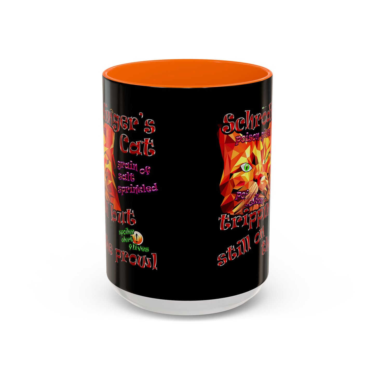 schrodinger's cat - Accent Mug (black)