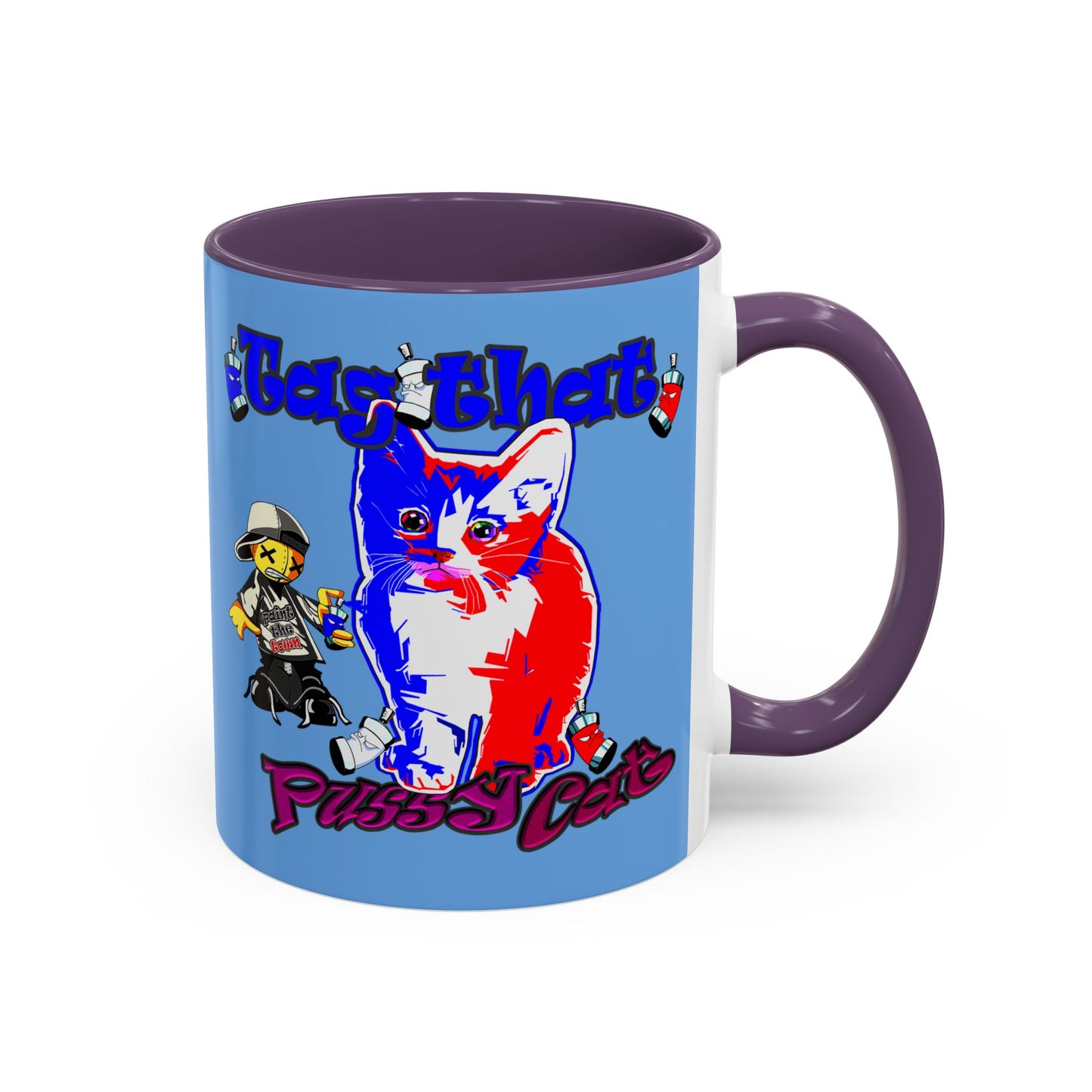 tag that - Accent Mug (light blue)