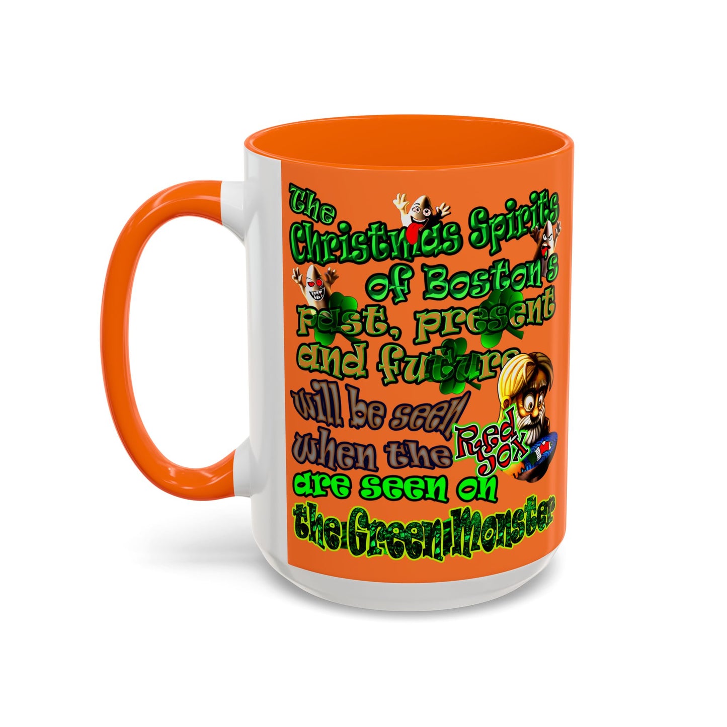 christmas spirits of boston - Accent Mug (crusta)