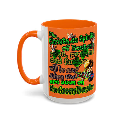 christmas spirits of boston - Accent Mug (crusta)