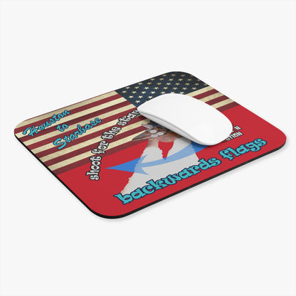 shoot for the stars - Mouse Pad (Rectangle) - (dark red)