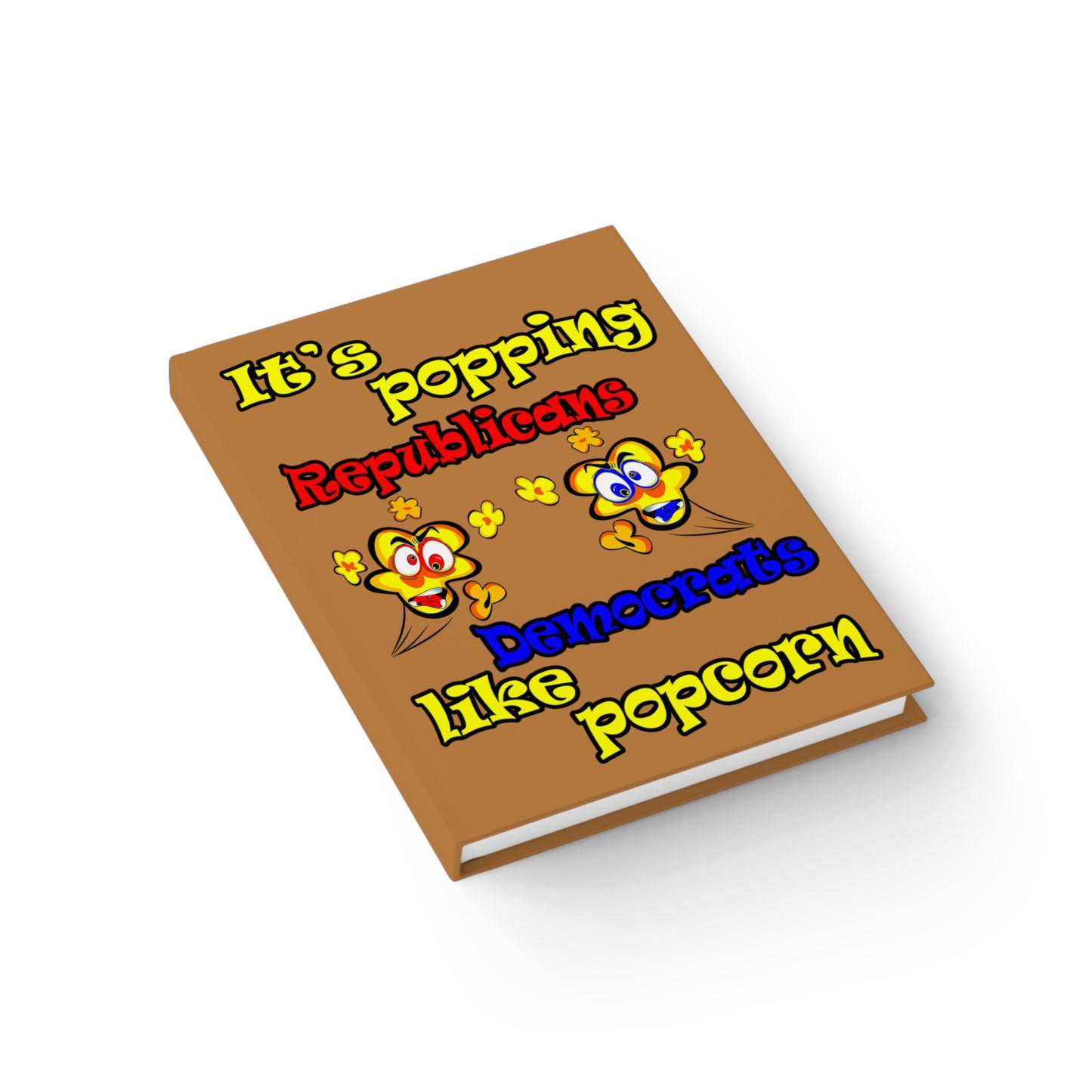 popping like popcorn - journal-lined (light brown)