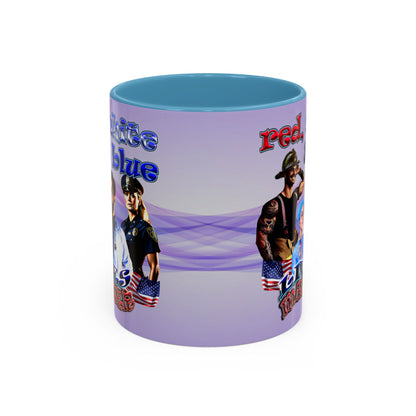 rw&b lives matter - Accent Mug (light blue-pink wave)