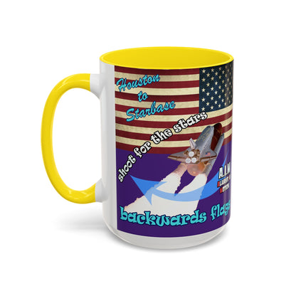 shoot for the stars - Accent Mug (purple)