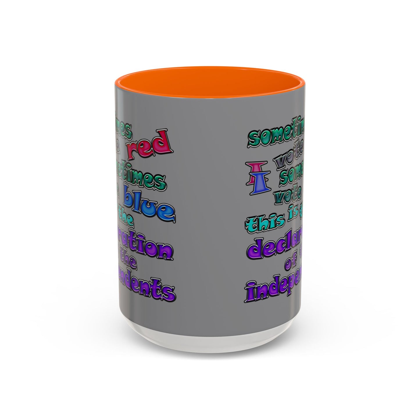 declaration of the independents - Accent Mug (grey)
