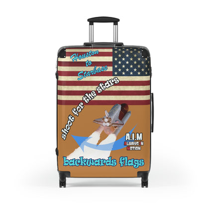 shoot for the stars - Suitcase (light brown)
