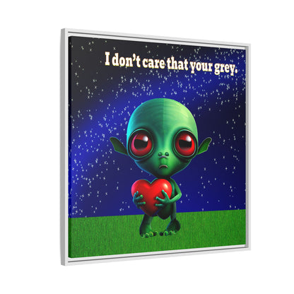 I don't care that your grey - framed canvas art ('snoops' background)