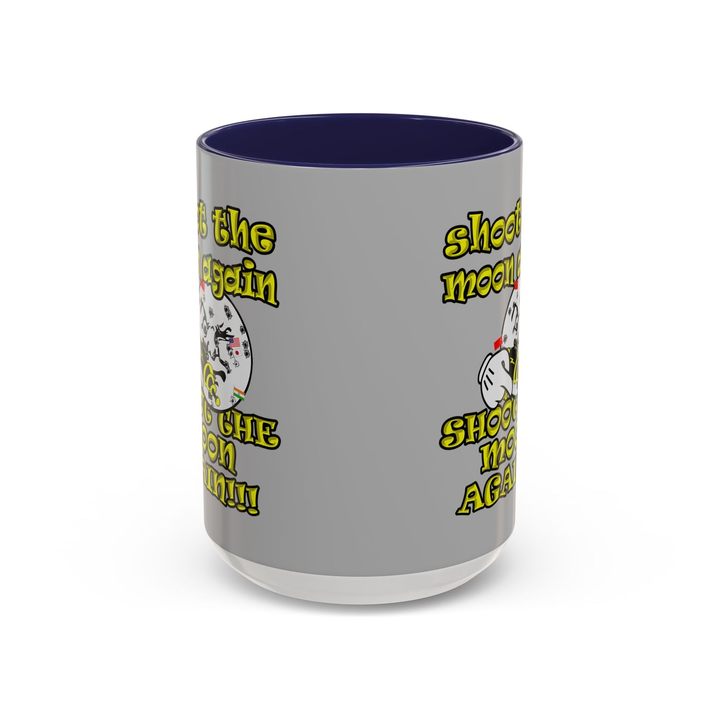 shoot the moon again - Accent Mug (light grey)