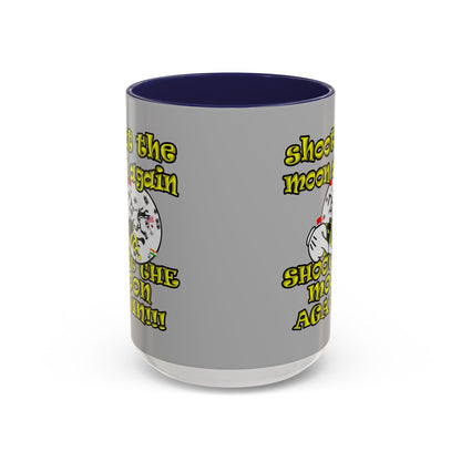 shoot the moon again - Accent Mug (light grey)