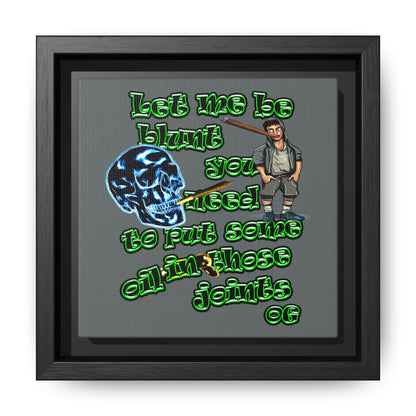 og - framed canvas art (dark grey)