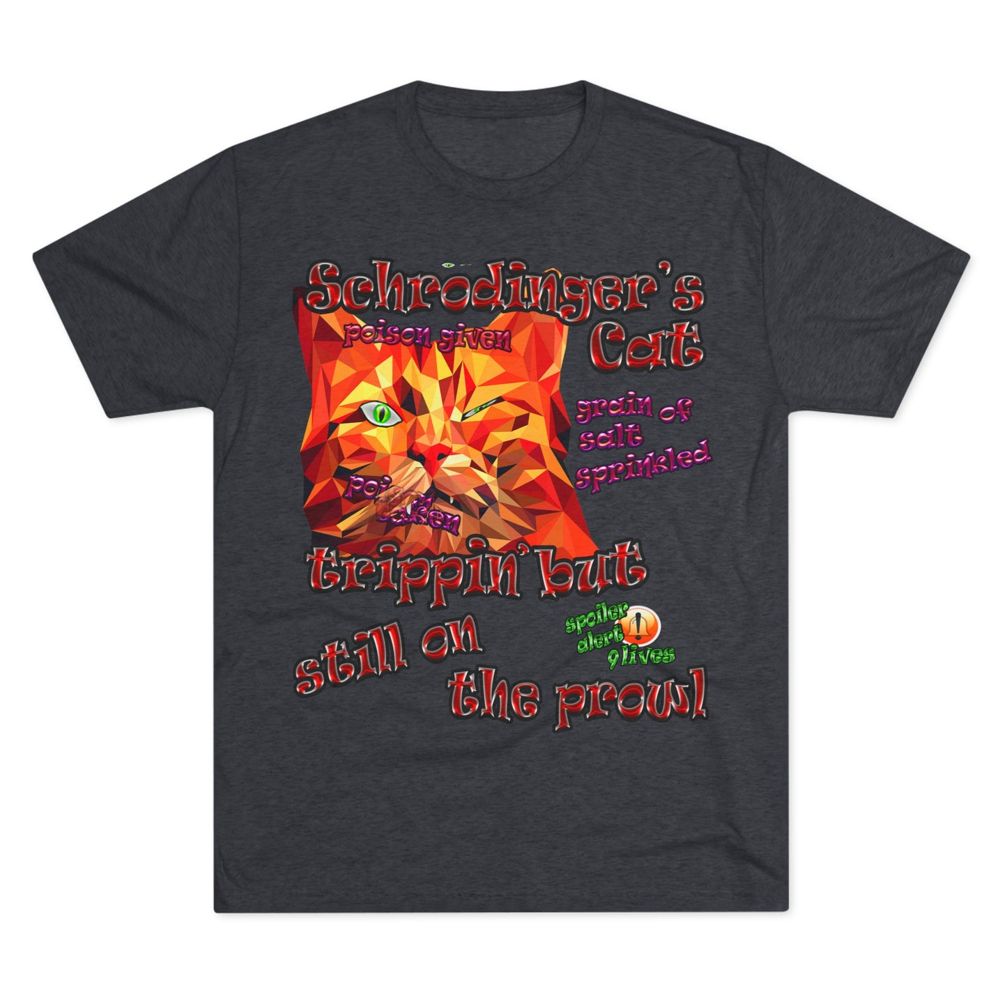 schrodinger's cat - Unisex Tri-Blend Crew Tee