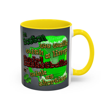 celtics logo - Accent Mug (grey-light grey)