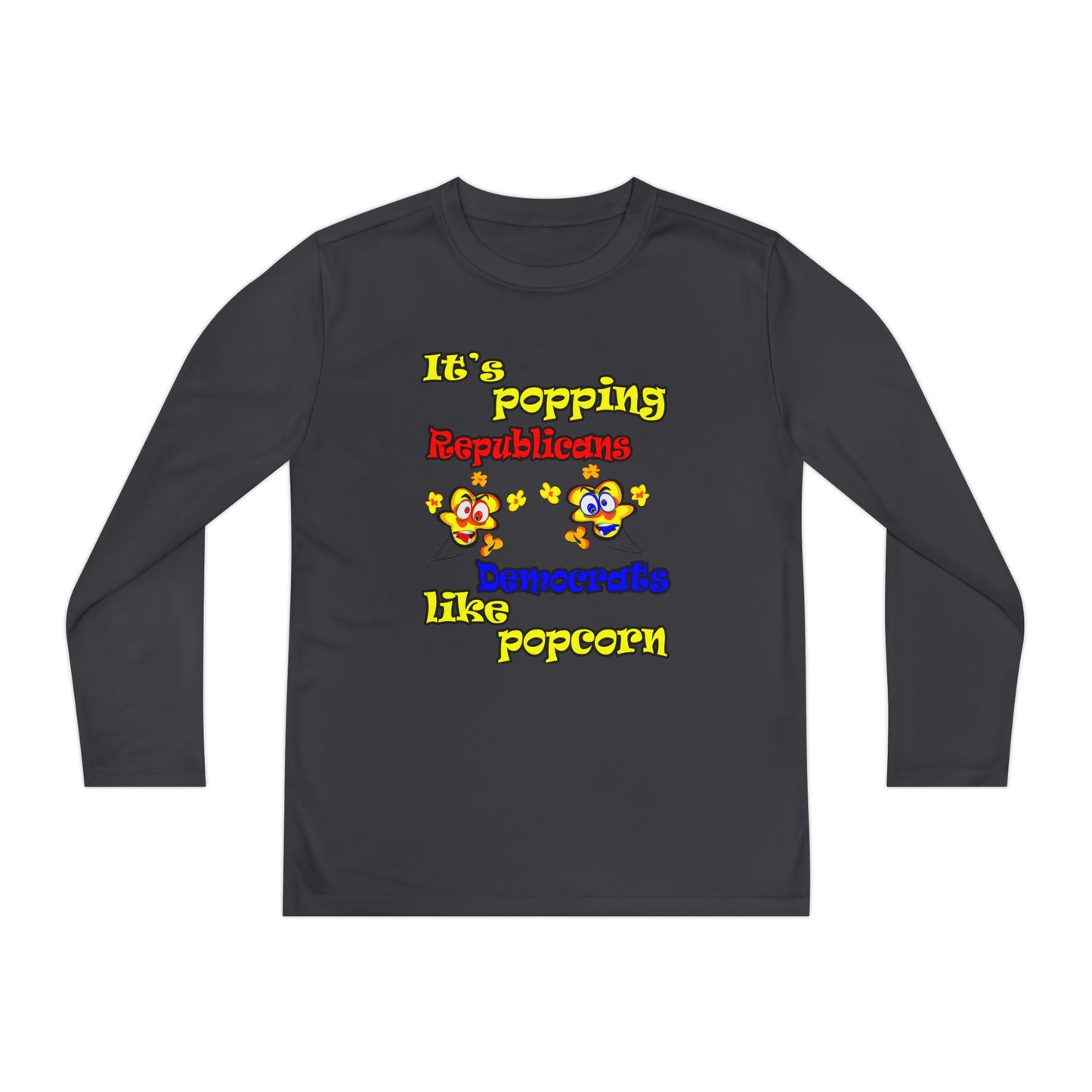 popping like popcorn - Youth Long Sleeve Competitor Tee