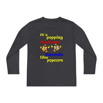 popping like popcorn - Youth Long Sleeve Competitor Tee