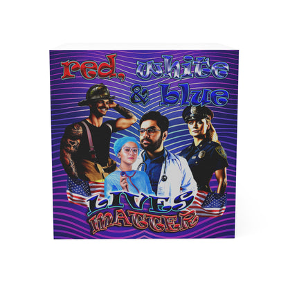 rw&b lives matter - note cube (purple wave)