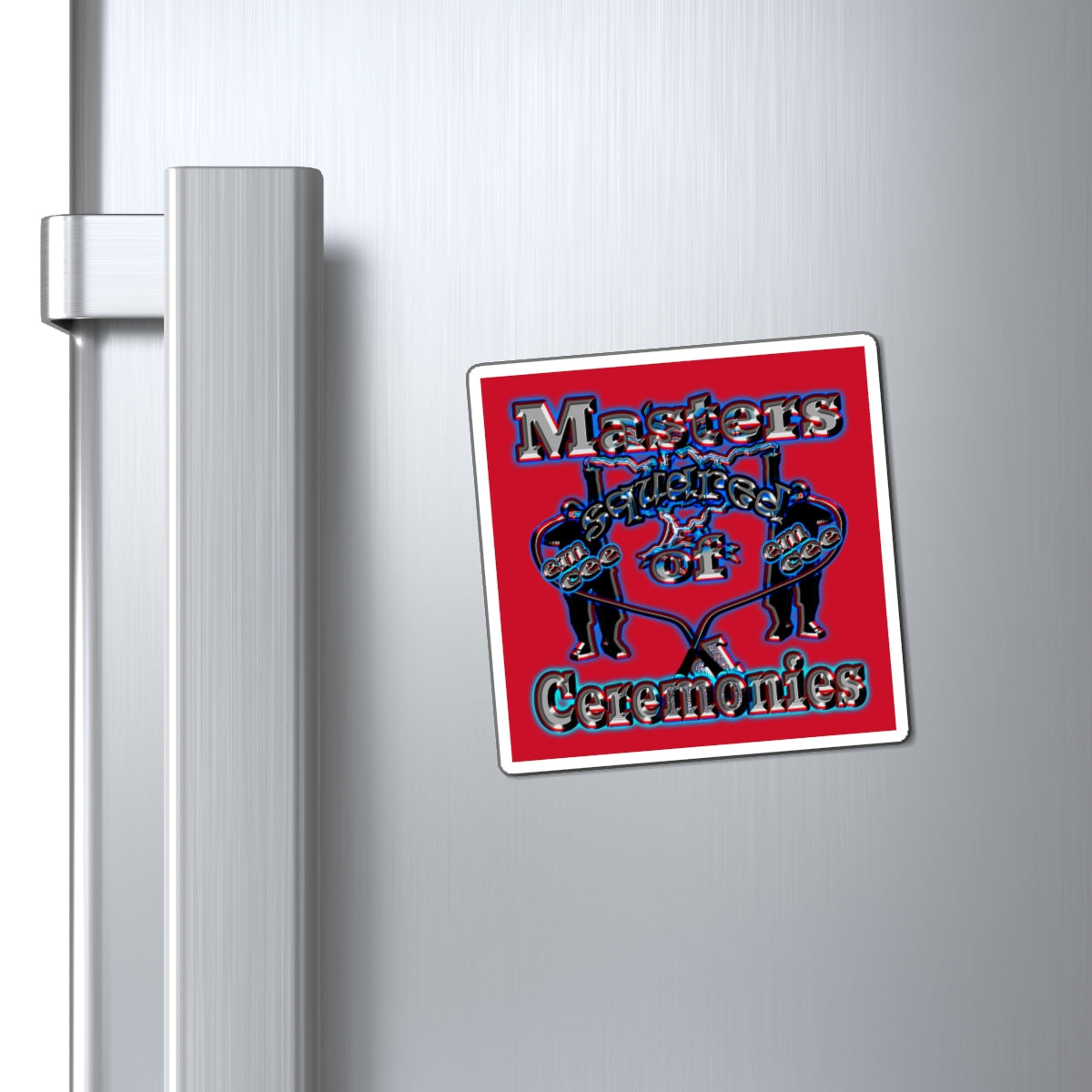em cee squared - Magnets - (dark red)