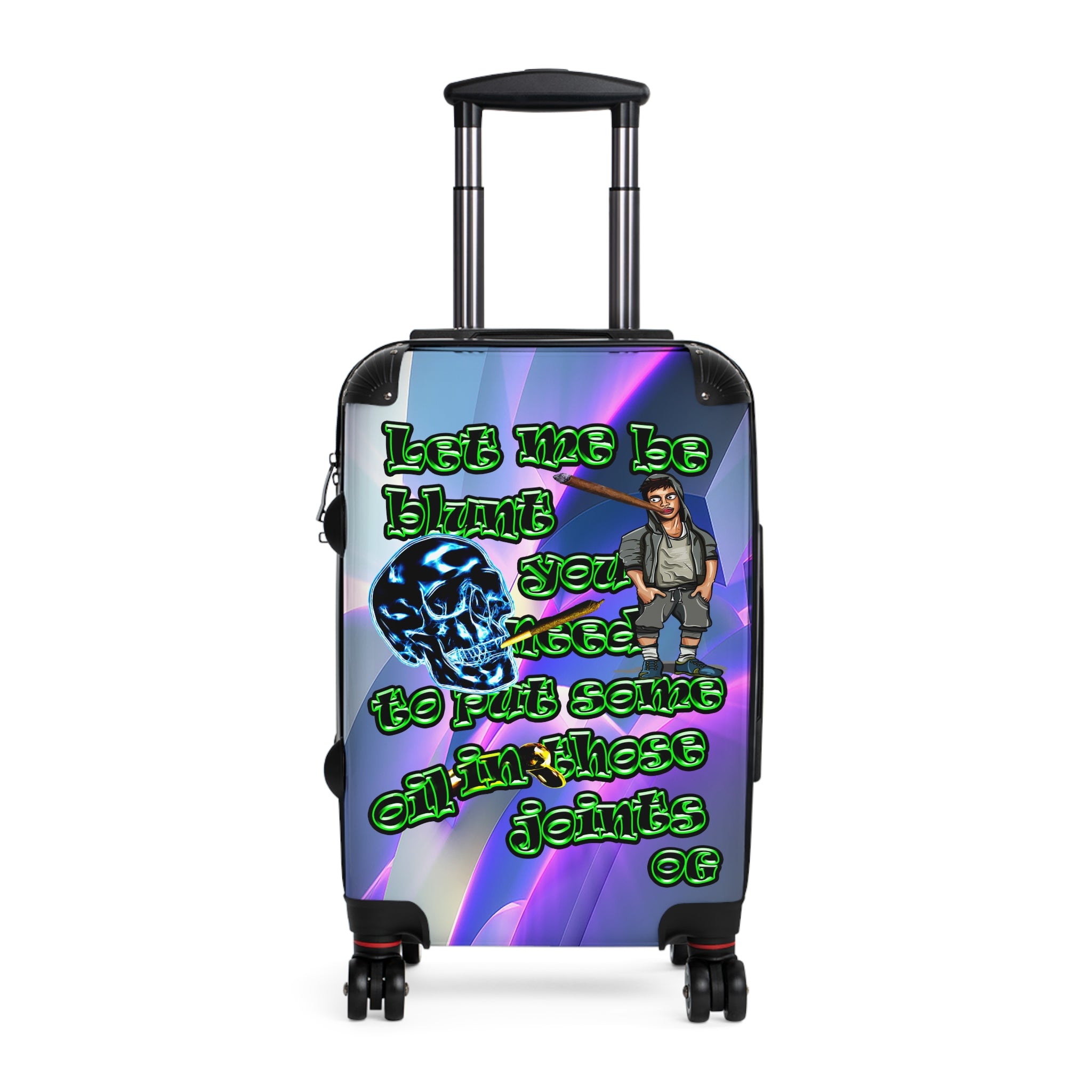 og - Suitcase (grey-pink wave)