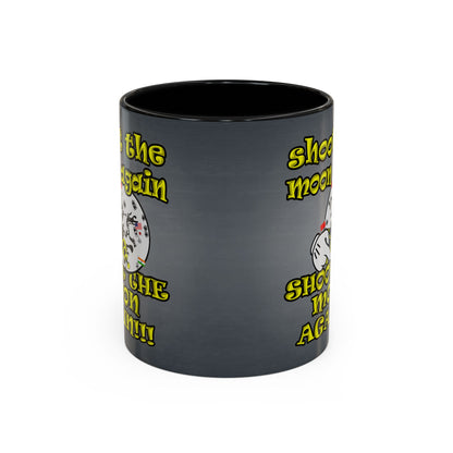 shoot the moon again - Accent Mug (grey-light grey)