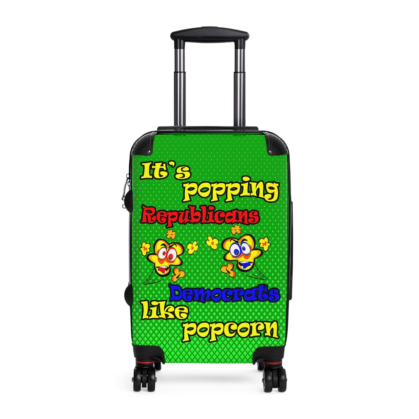 popping like popcorn - Suitcase (logo green)