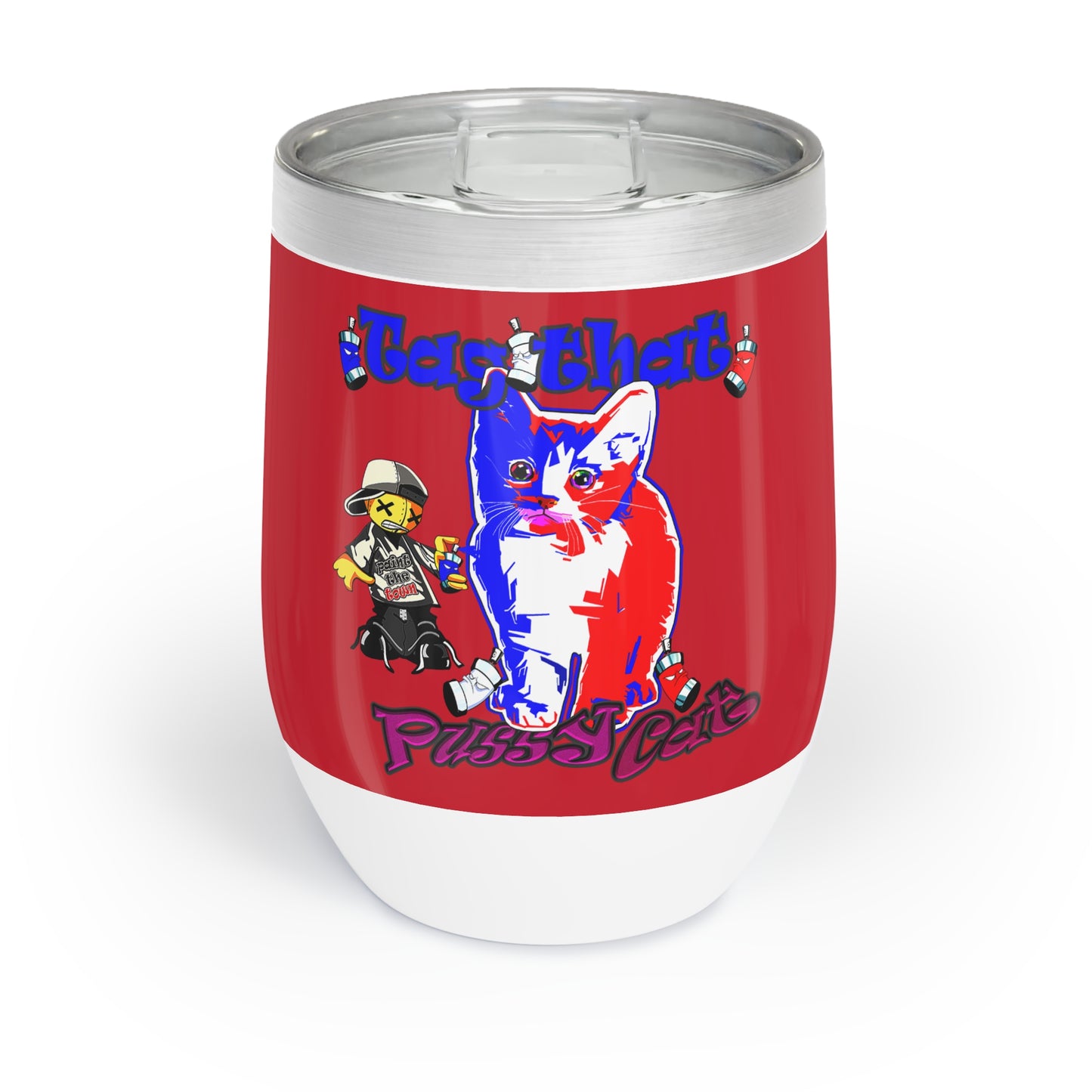 tag that - Chill Wine Tumbler (dark red)