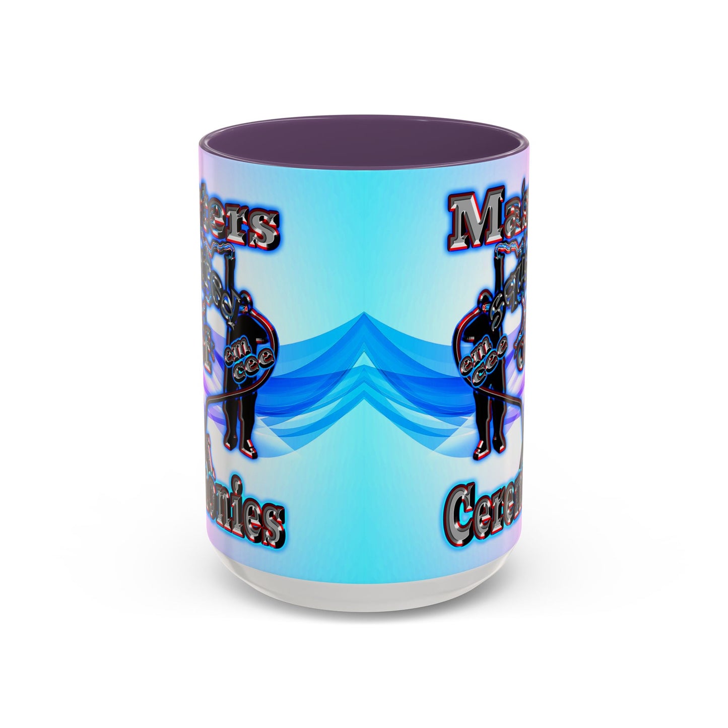 em cee squared - Accent Mug (light blue-pink wave)
