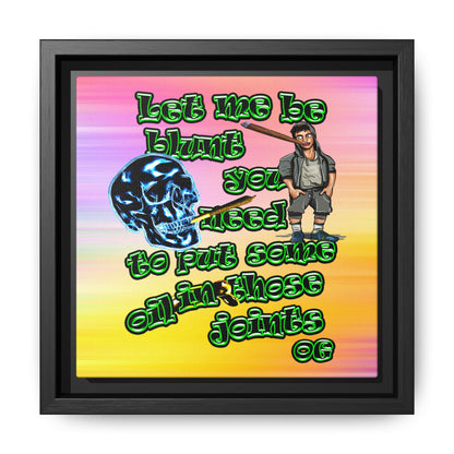 og - framed canvas art (color blur)