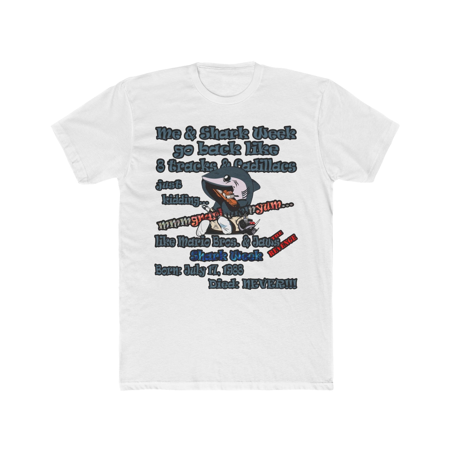 shark week - Men's Cotton Crew Tee