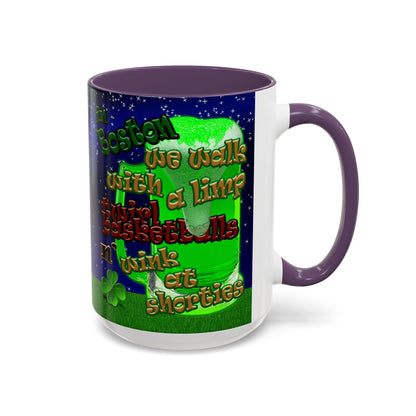 celtics logo - Accent Mug ('snoops' background)