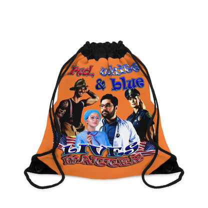rw&b lives matter - Drawstring Bag (crusta)