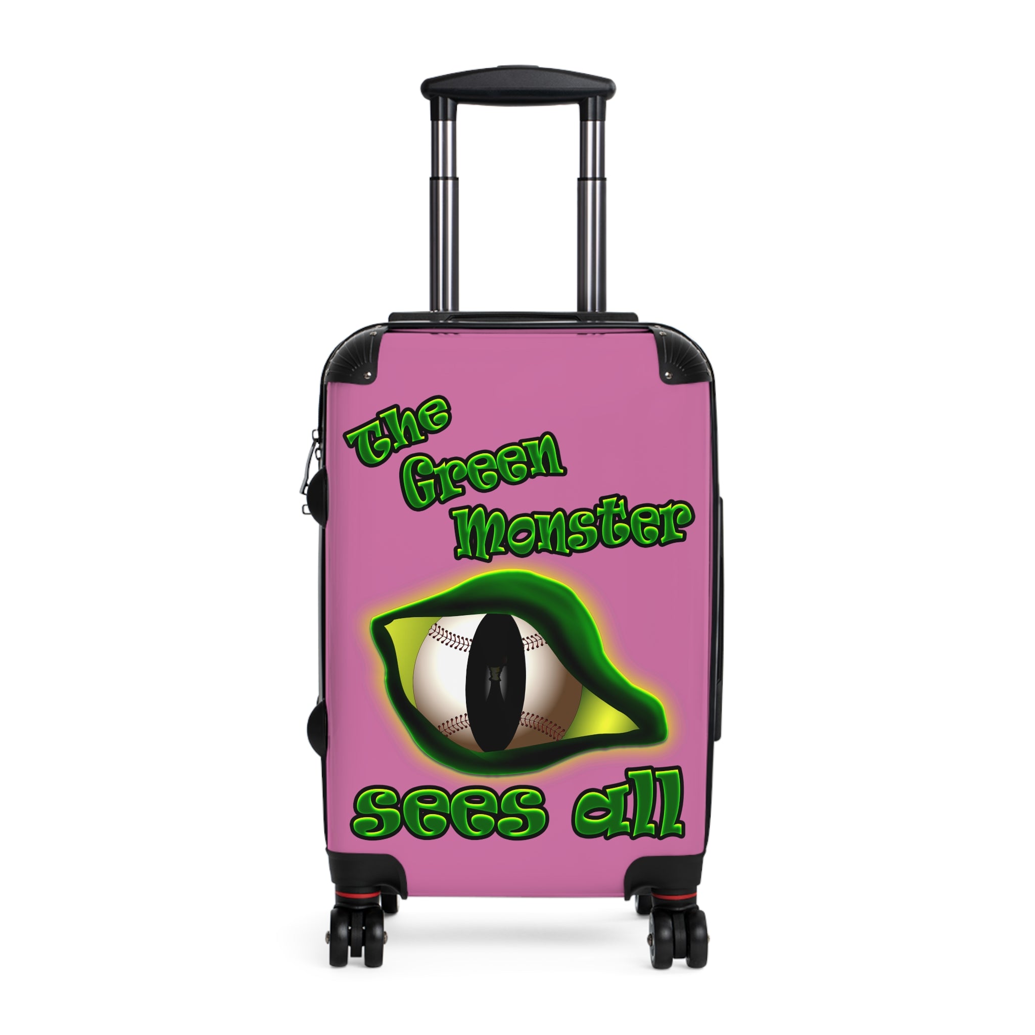 green monster - Suitcase (light pink)