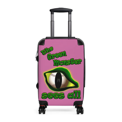 green monster - Suitcase (light pink)
