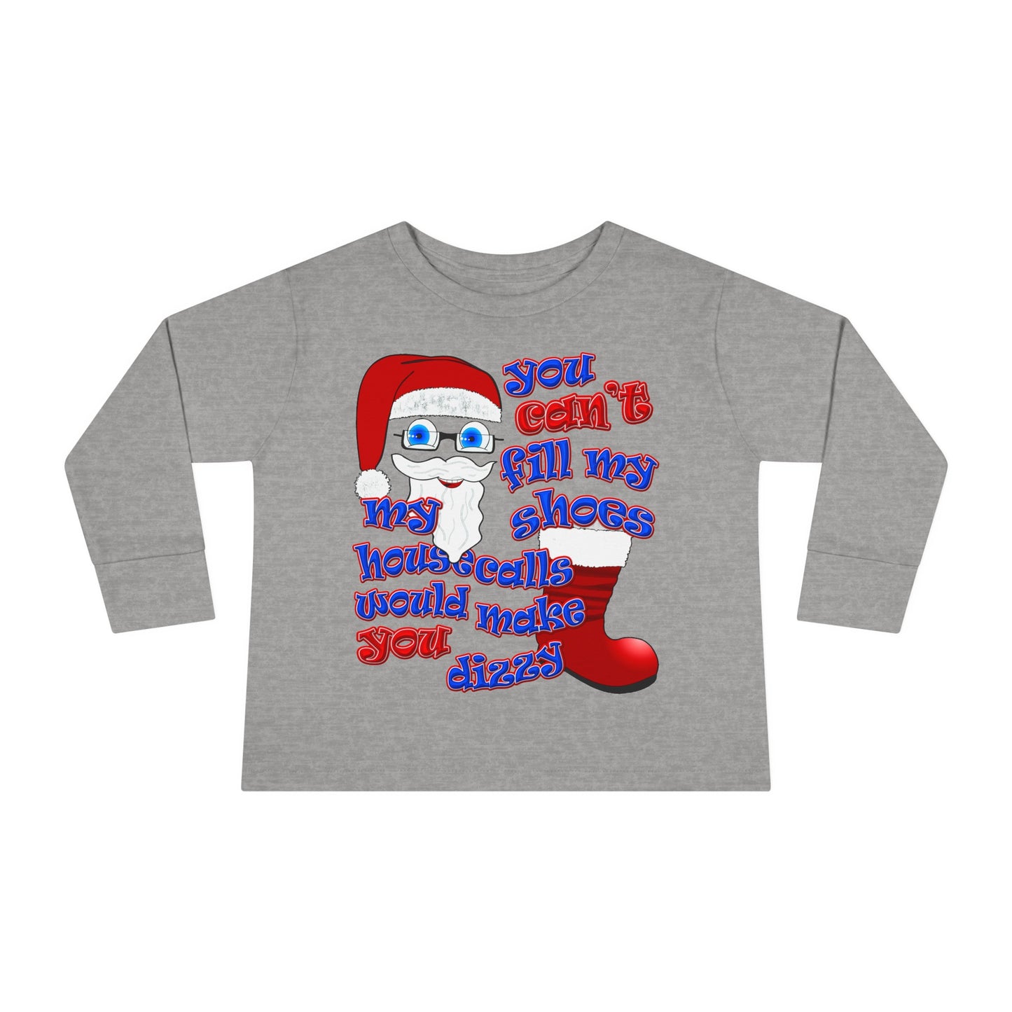 santa's shoes - Toddler Long Sleeve Tee