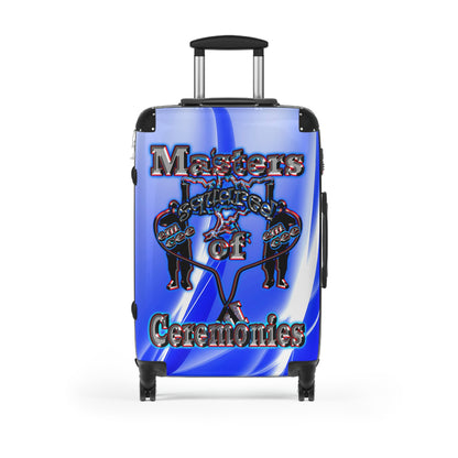 em cee squared - Suitcase (blue-white wave)