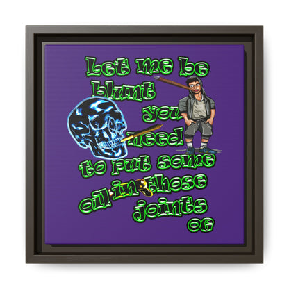 og - framed canvas art (purple)