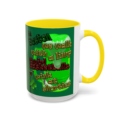 celtics logo - Accent Mug (dark green)