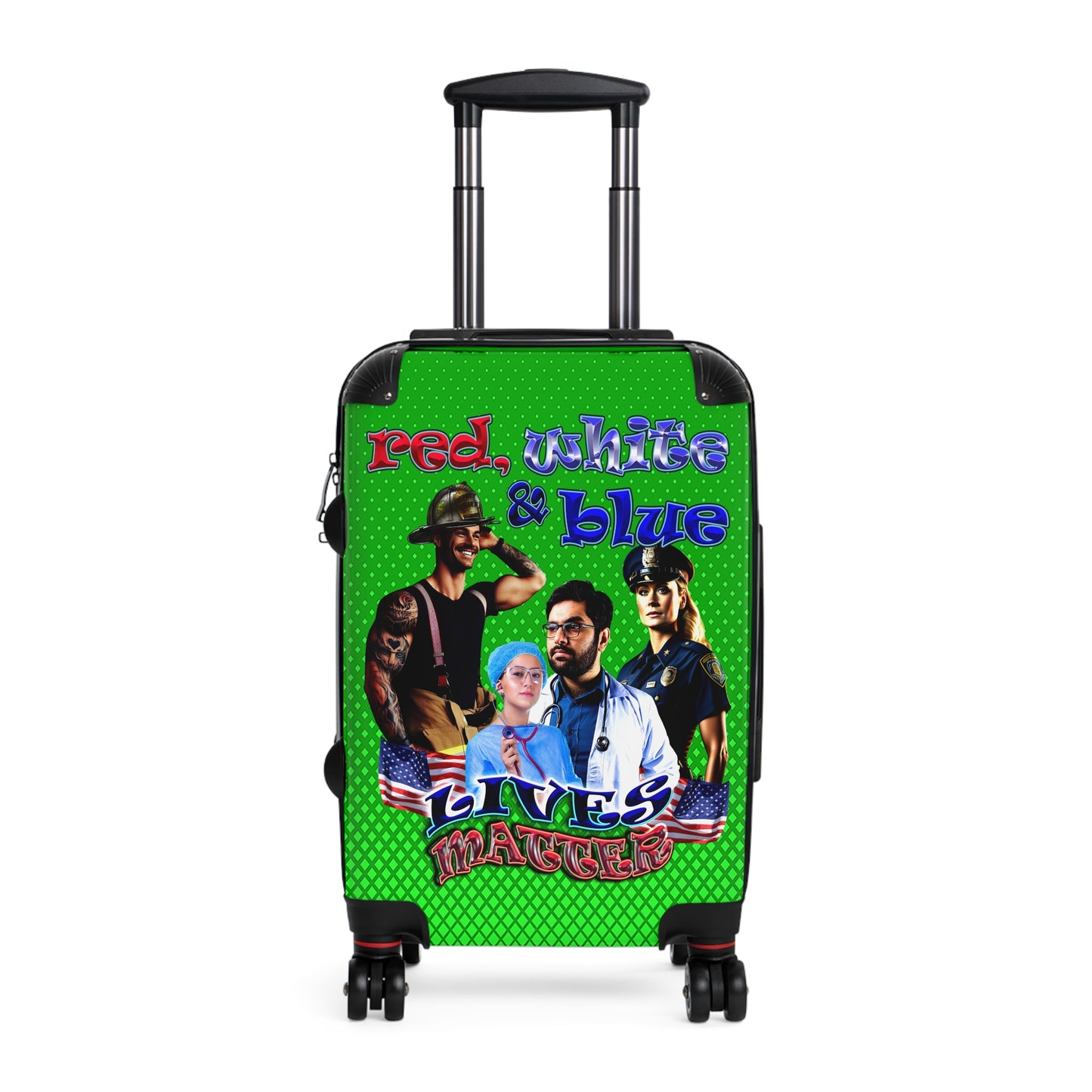 rw&b lives matter - Suitcase (logo green)