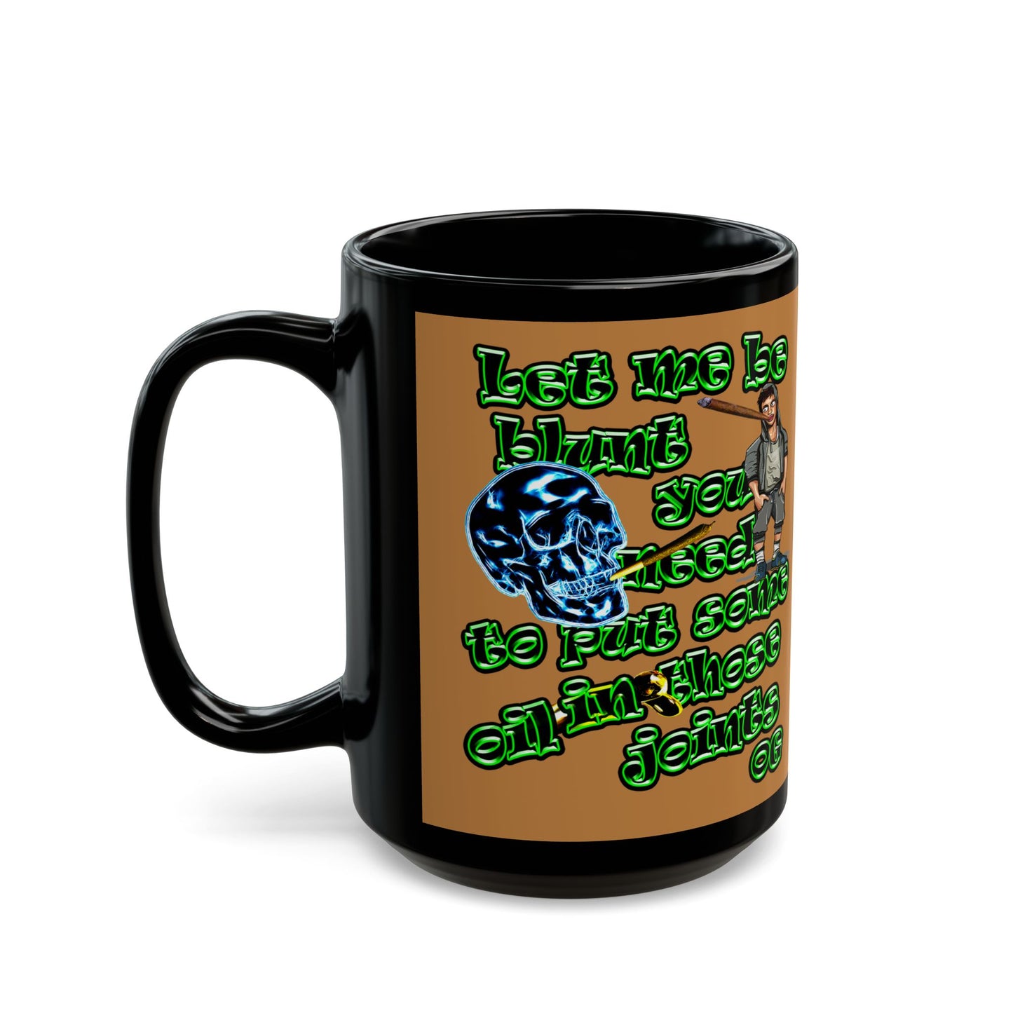 og - Black Mug (light brown)