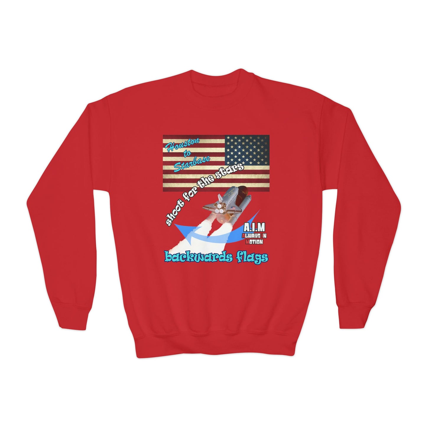shoot for the stars - Youth Crewneck Sweatshirt