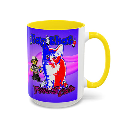 tag that - Accent Mug (purple-pink wave)