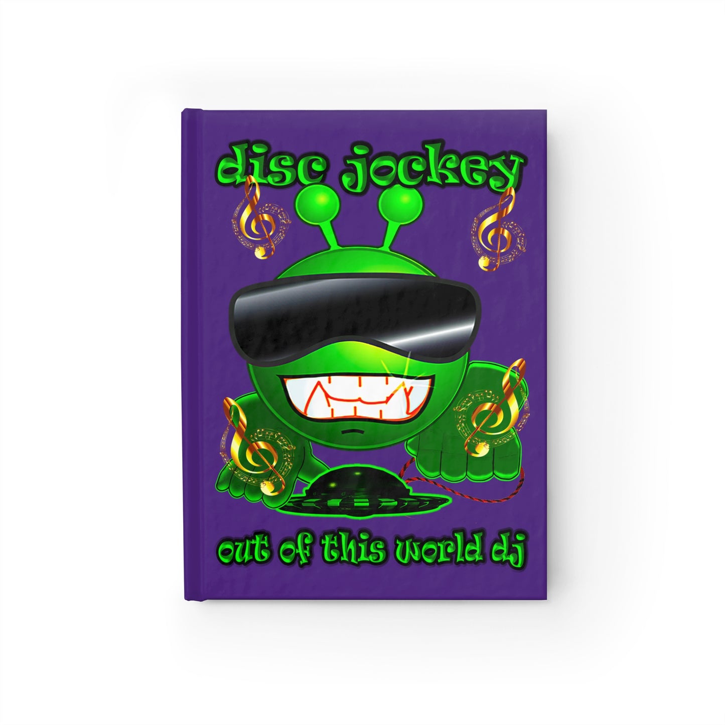 disc jockey - journal-blank (purple)