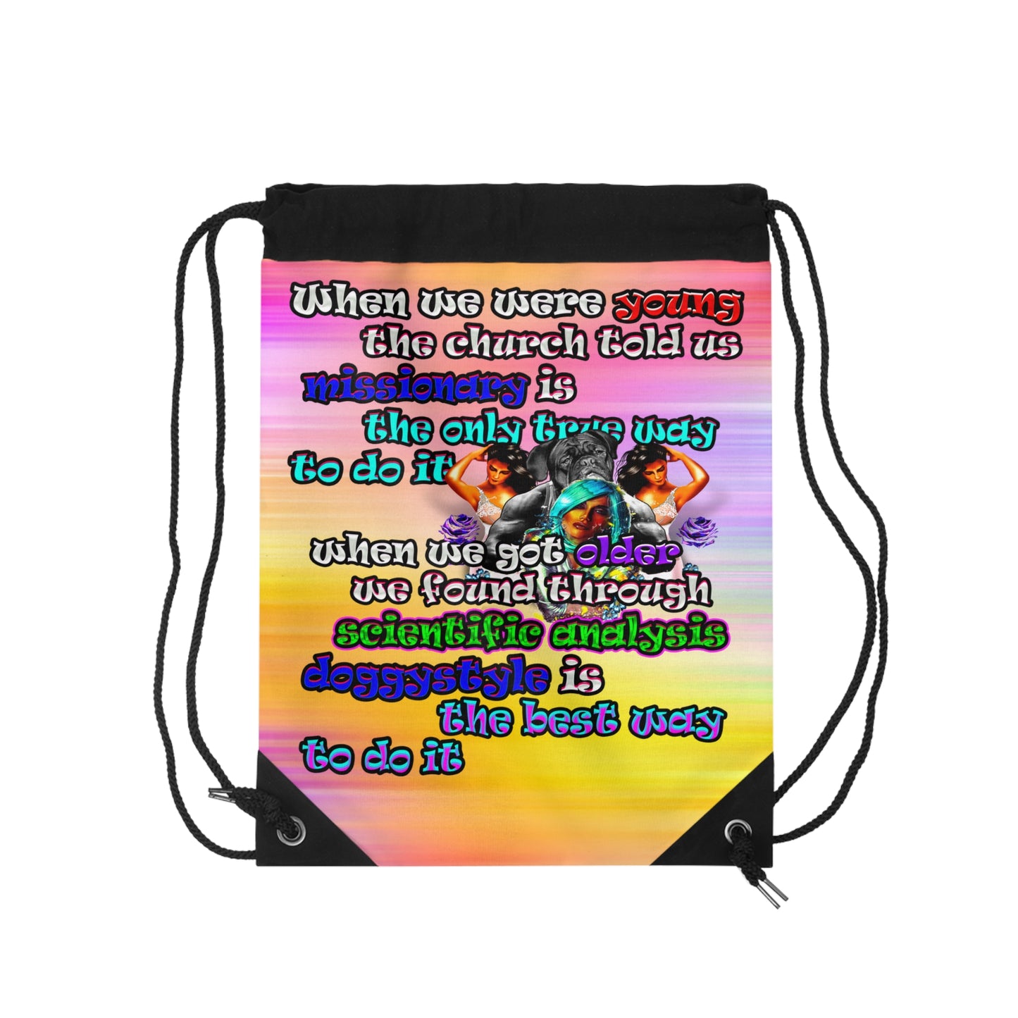 doggystyle - Drawstring Bag (color blur)