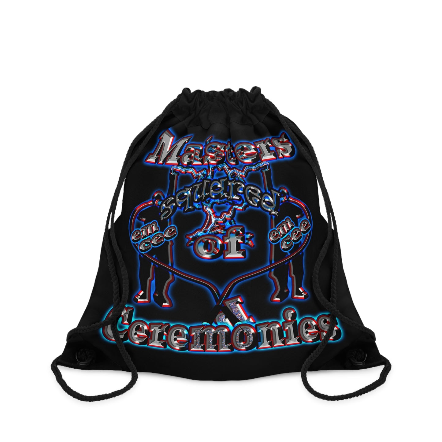em cee squared - Drawstring Bag (black)