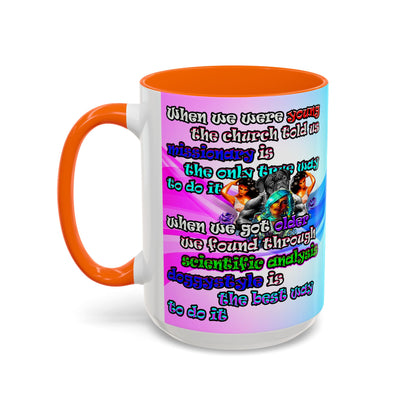 doggystyle - Accent Mug (light blue-pink wave)
