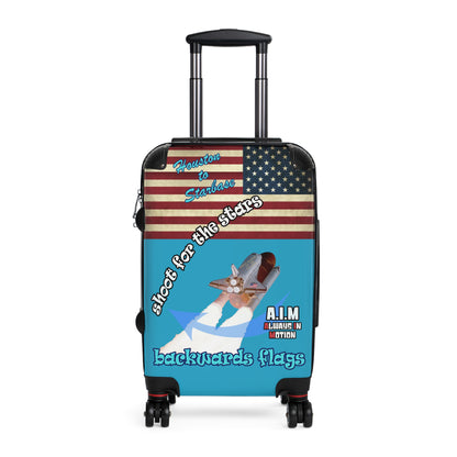 shoot for the stars - Suitcase (turquoise)