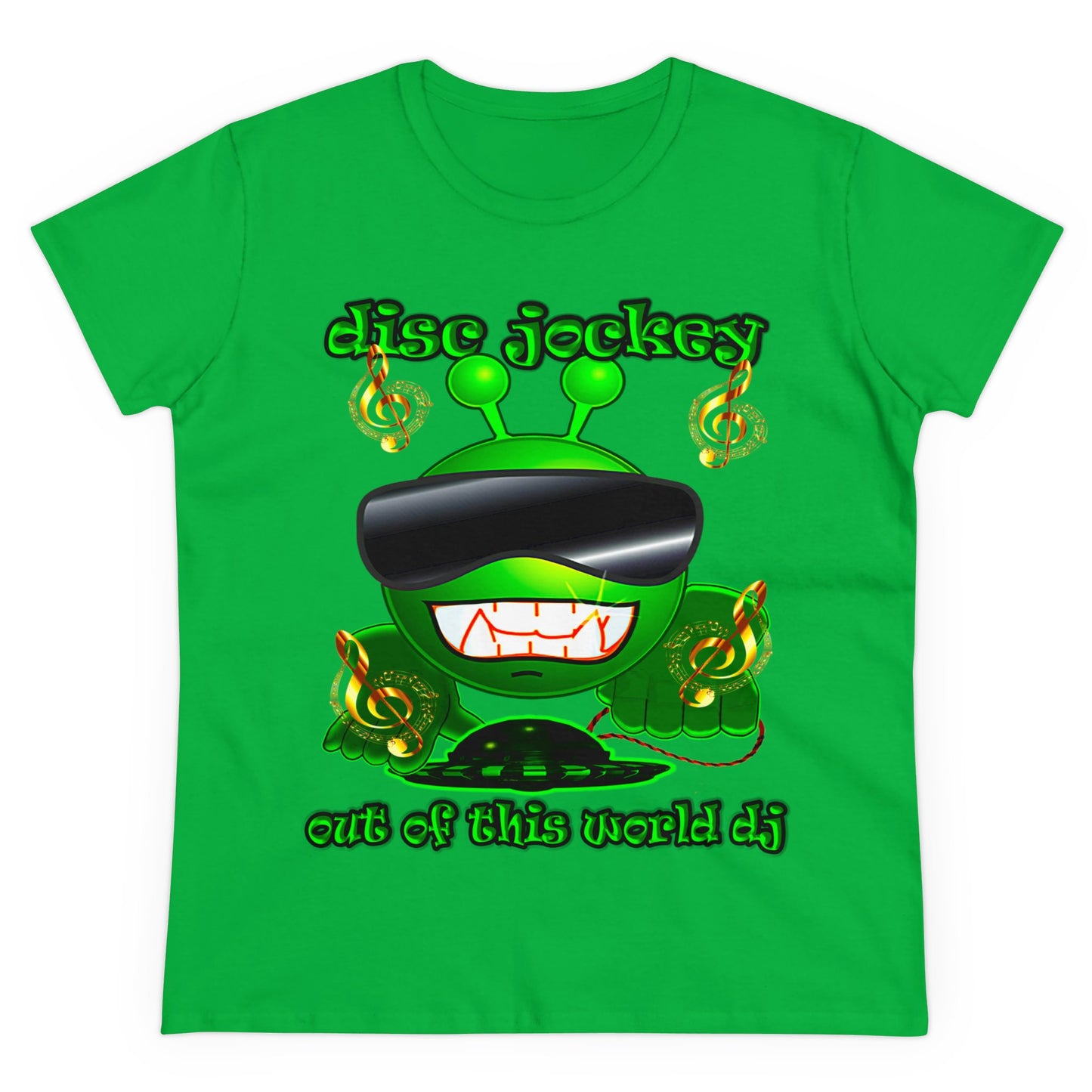 disc jockey - Women's Midweight Cotton Tee