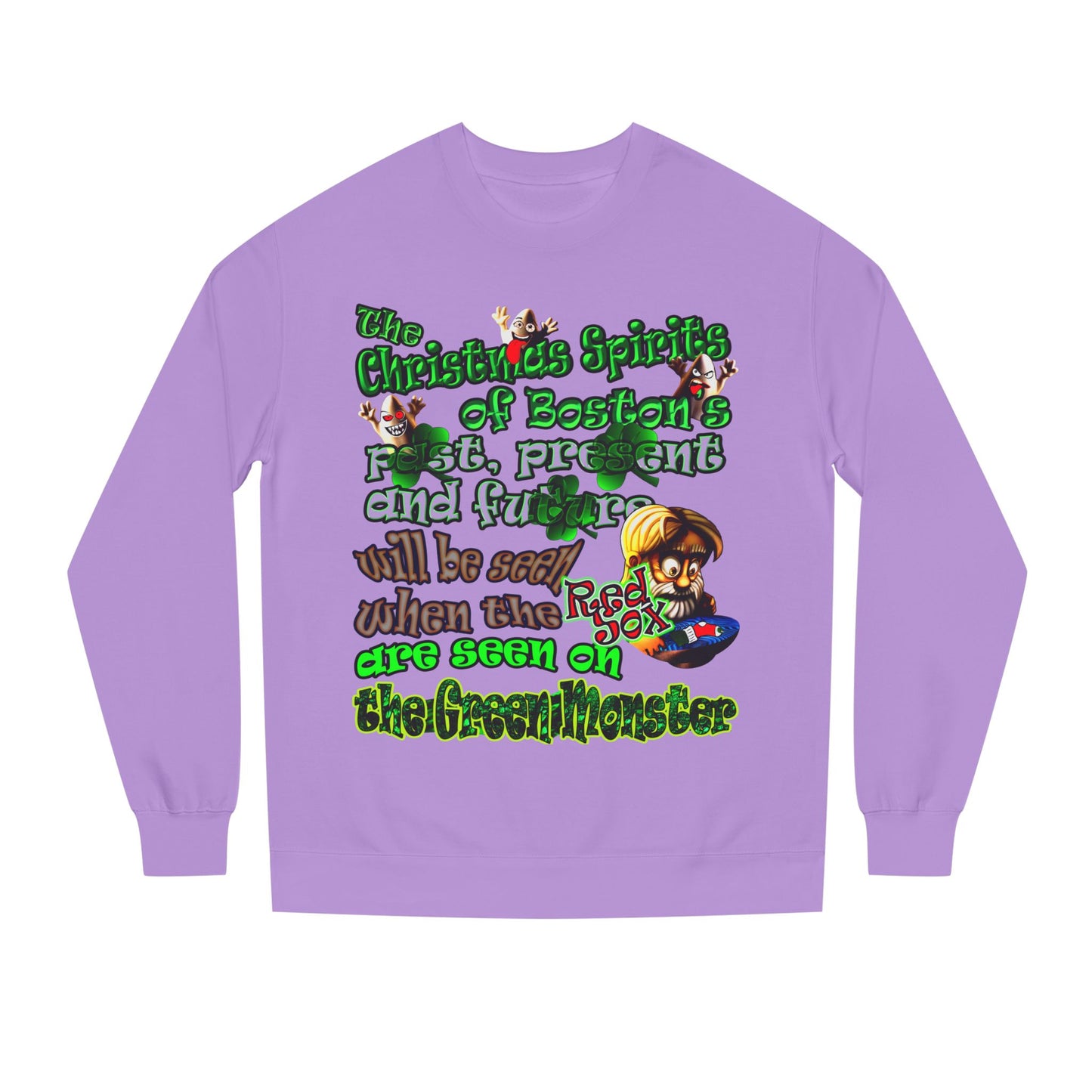 christmas spirits of boston - Unisex Crew Neck Sweatshirt