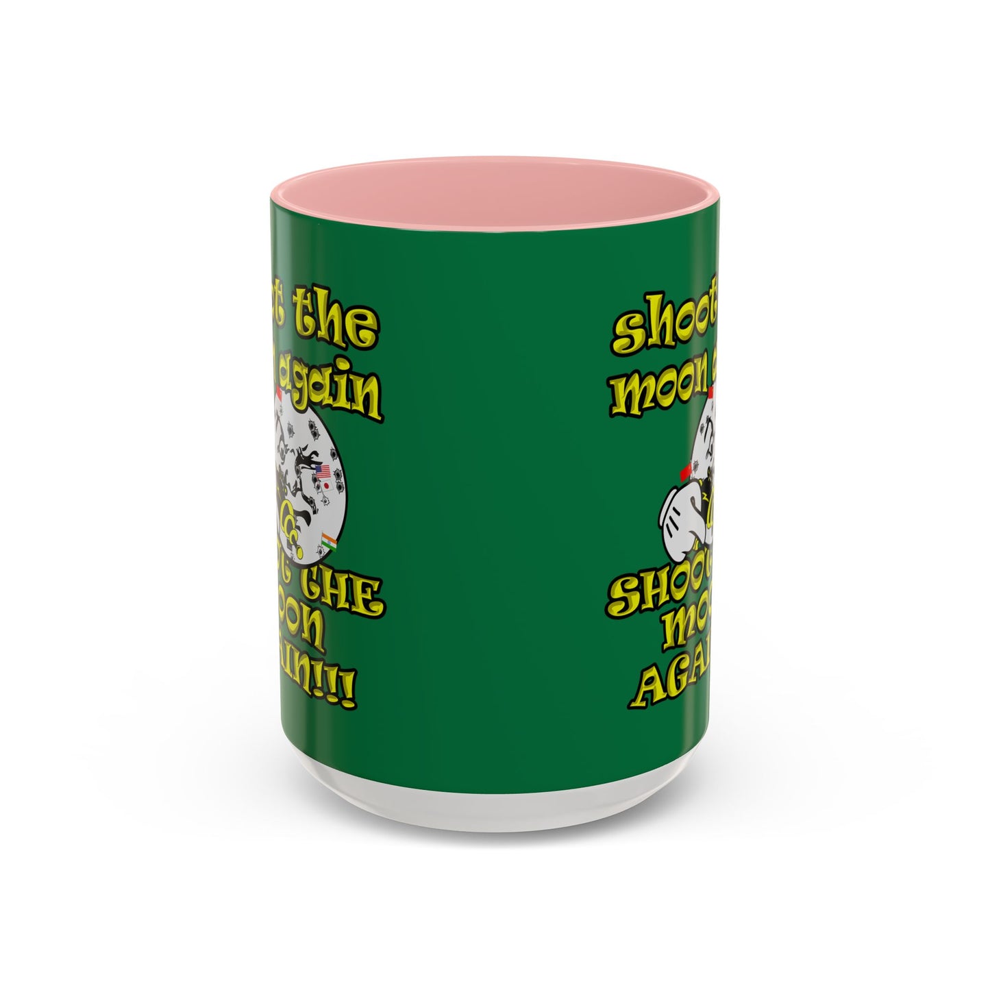 shoot the moon again - Accent Mug (dark green)