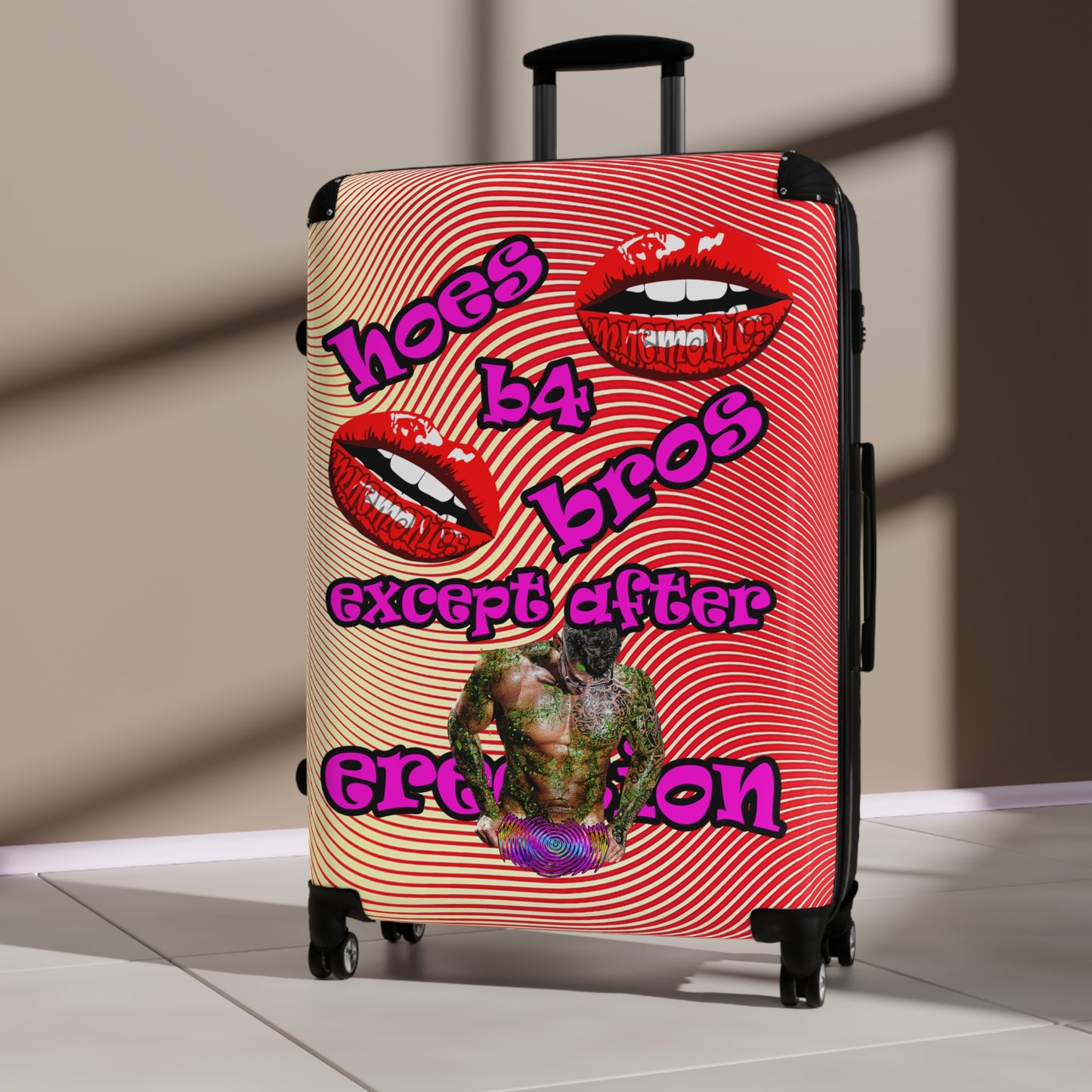 hoes b4 bros - Suitcase (yellow-orange wave)
